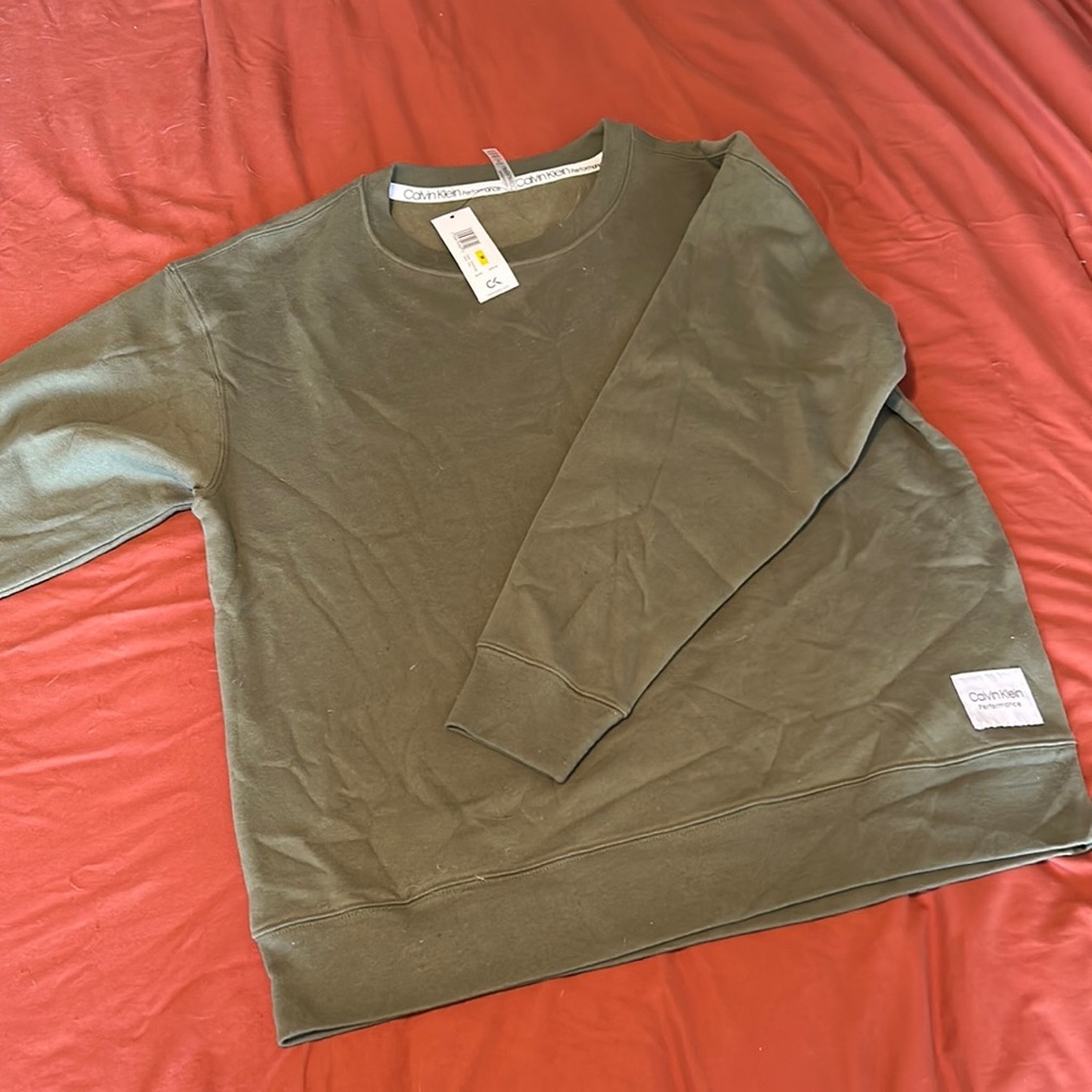 Army Green Calvin Klein Pullover